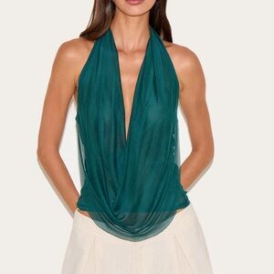 Pretty Little Thing Mesh Halter Top